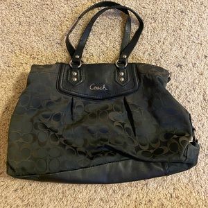 Black coach purse
